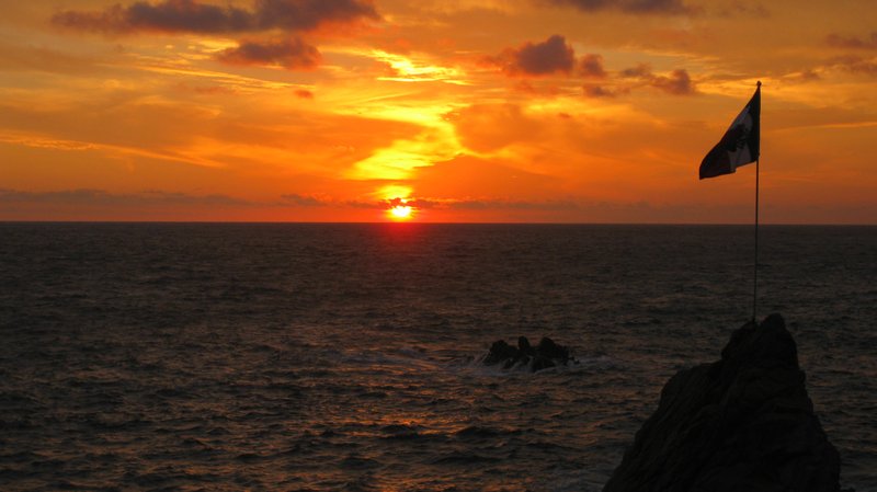 Sunset over Acapulco