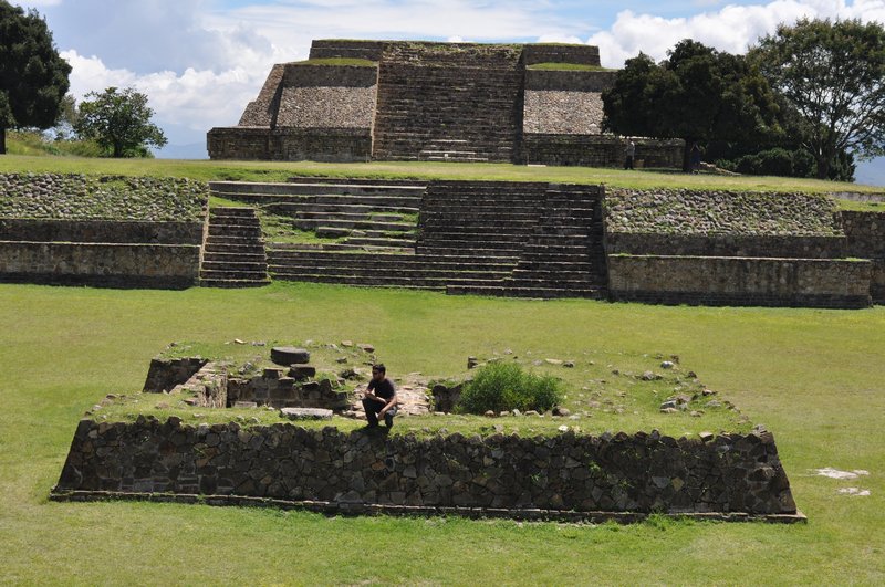 The old market place at Monte Alban
