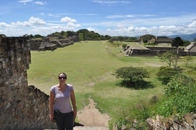 Monte Alban from the northern staircase