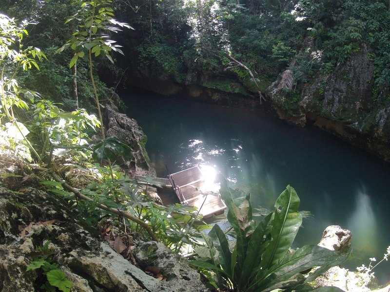 Waterhole where cave tubing began