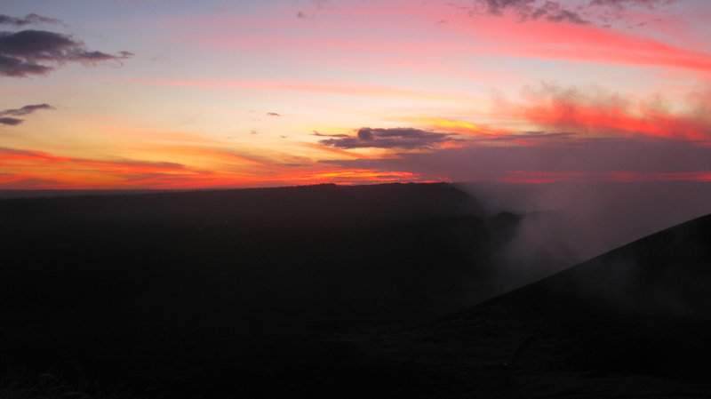 Sunset over Volcano Masaya