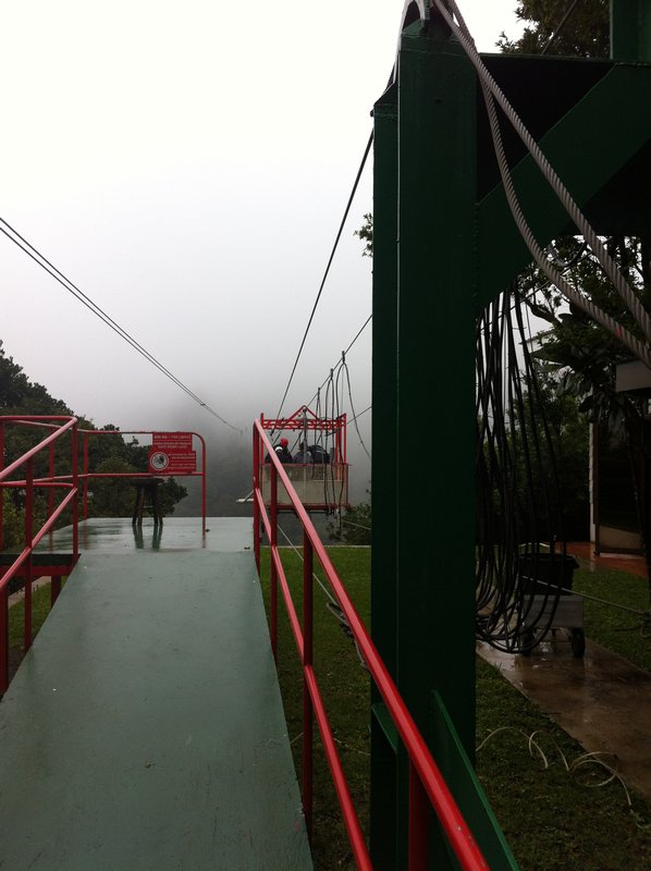 Bungee platform in the clouds
