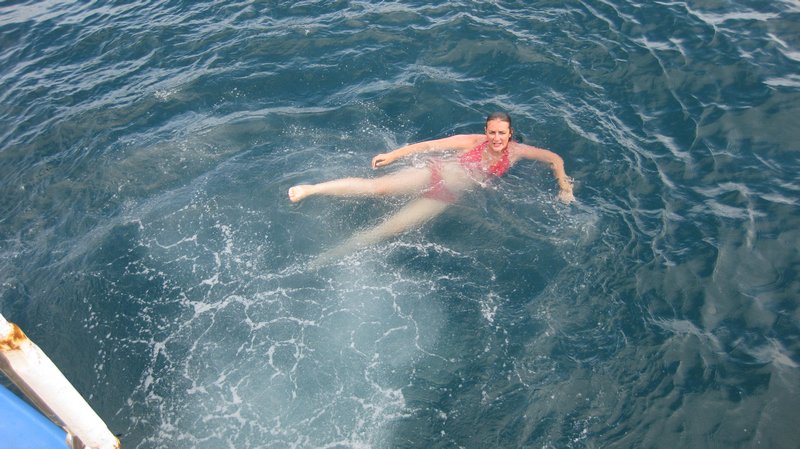 Swimming in the Caribbean