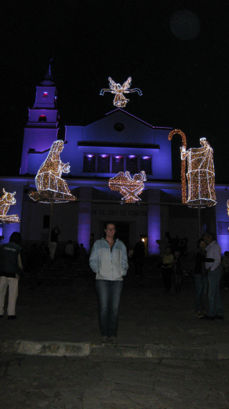 Crazy Christmas decorations at the Monserrate cathedral