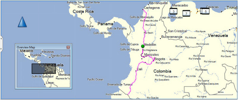 Our route through Colombia