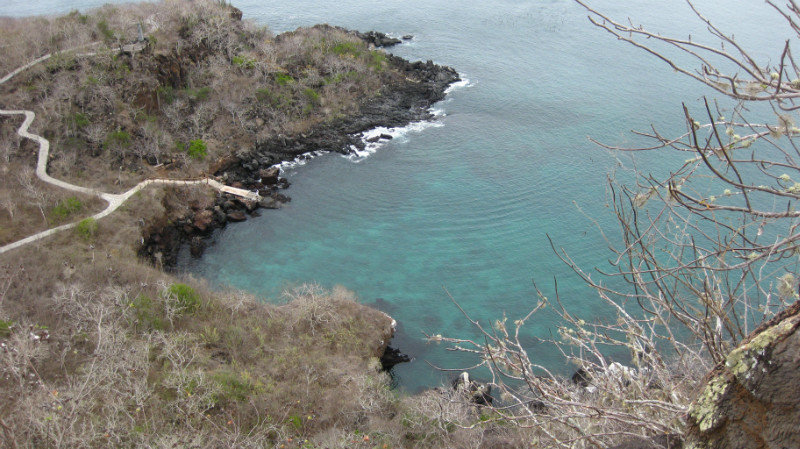 The bay on San Cristobal where we snorkelled
