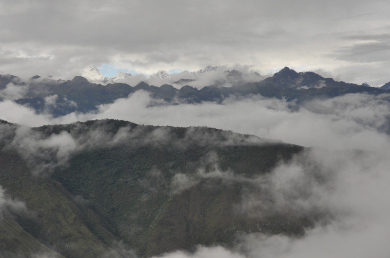 We were high in the clouds at Machu Picchu