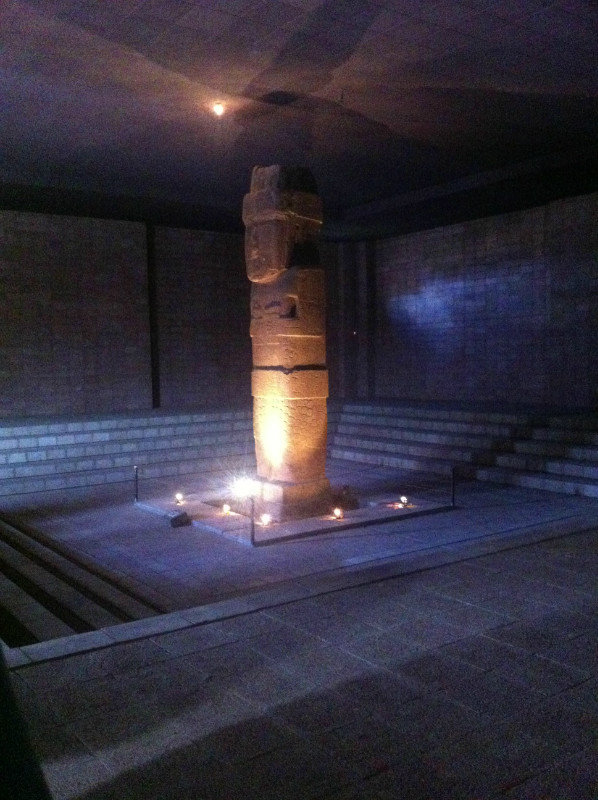 8m statue inside the museum