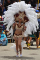 Giant feather head-dress