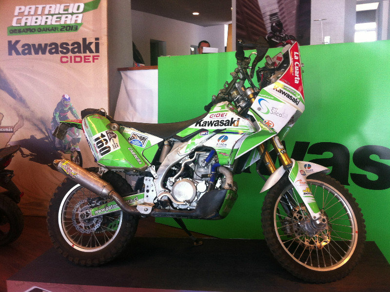 Cabrera's KLX450 from Dakar 2013