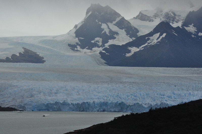 Our first view of Perito Moreno Glacier