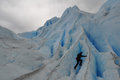Climbing the glacier