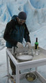 Whisky on glacier ice