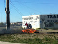 They don't 'front-porch' in Argentina - instead they burn tyres to pass the time