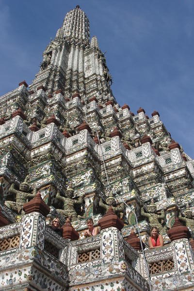Wat Arun, can you find us amongst the china?
