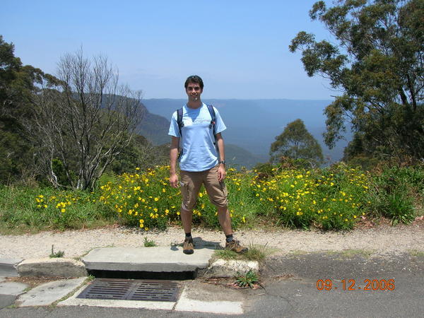 Gregor entering the Blue Mountains