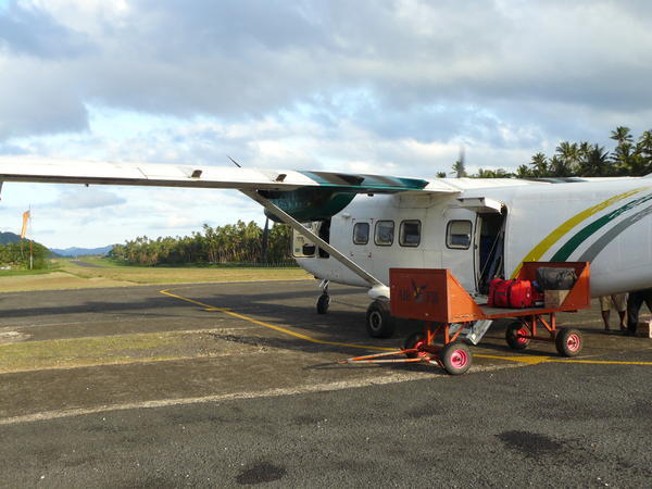 Our plane at Taveuni airport (note the very short runway!) | Photo