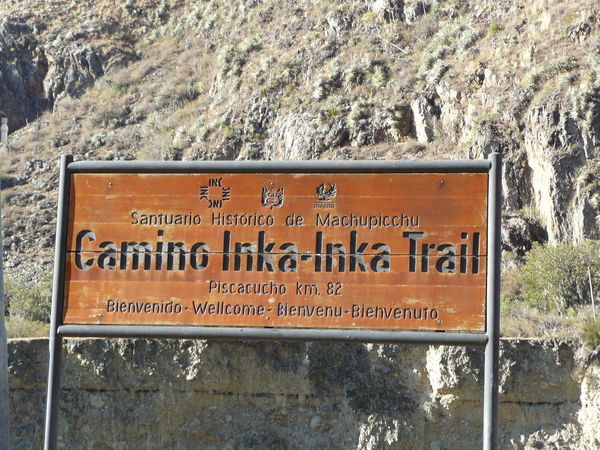 The beginning of the Inca Trail