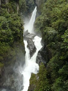 El Pailon del Diablo (Devil's Cauldron) Waterfall near Banos