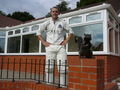 Todd in front of his club - Highfield, Wigan