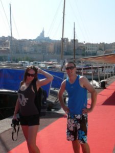 Marseille - Todd and Jaimee on the red carpet