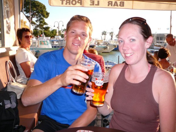 Cassis - Me and Jaimee down a pint