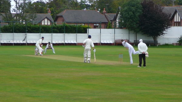 Barrow Crciket - Me bowling at our home ground