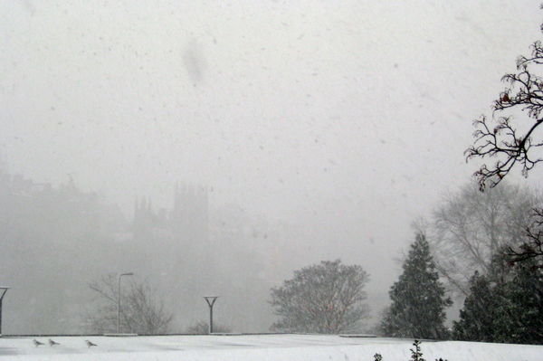 Edinburgh Covered in Snow