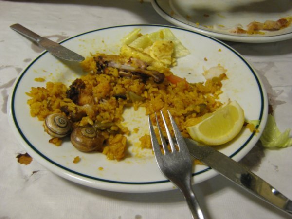 Valencia - Paella with snails