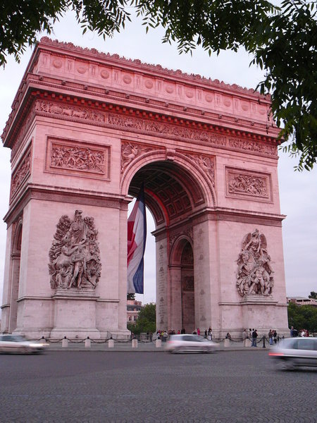 Paris - Arc d'Triomphe at sunset
