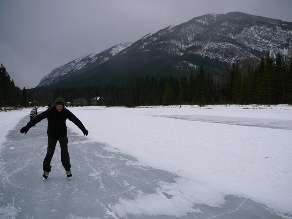Banff - Ice Skating ... well kind of