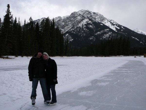 Banff - Ice Skating - Brenton and Jenn
