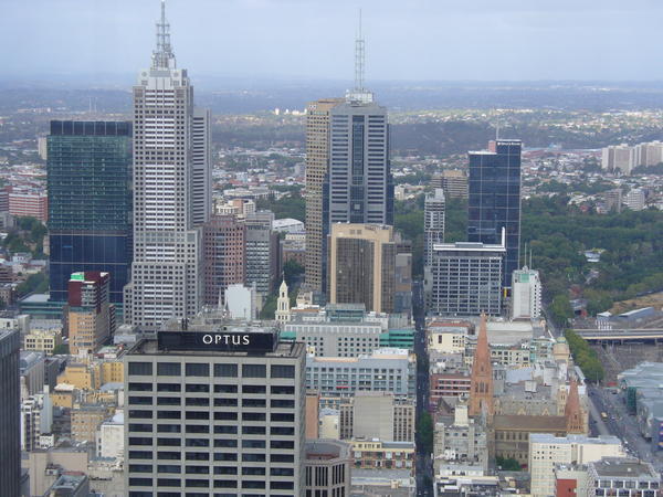 View from the Observation Deck, Melbourne