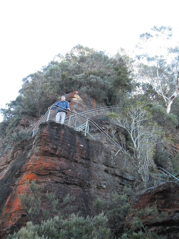 not that high but a very steep climb