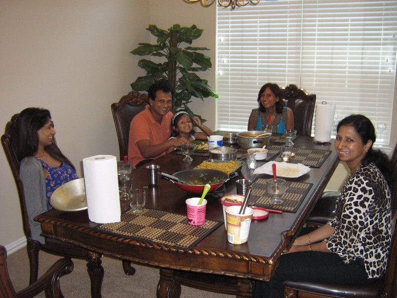 Lunch at Rekha's house