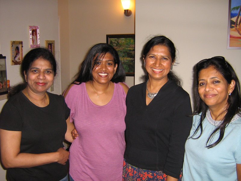 With Shanthi and Prarthana