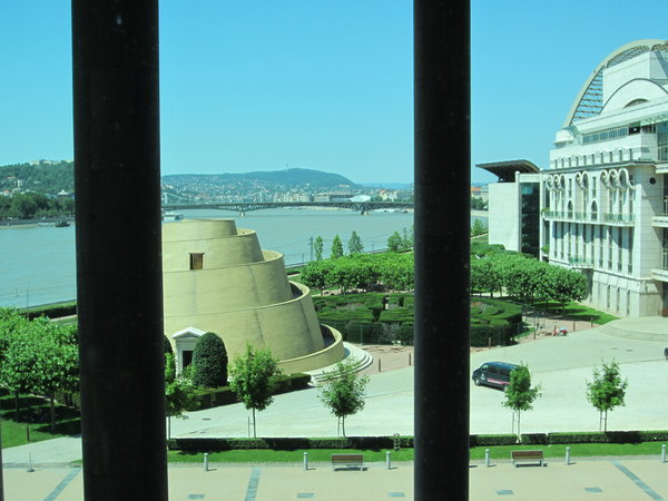 View from contemporary art gallery