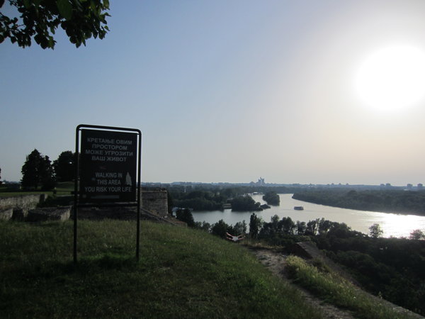 Overlooking the meeting of the Danube and Sava