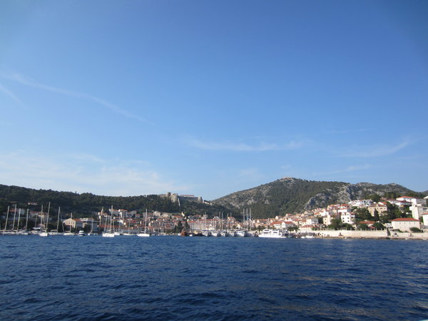 Hvar town from the sea