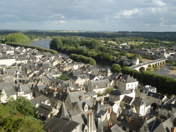 View from Chinon castle