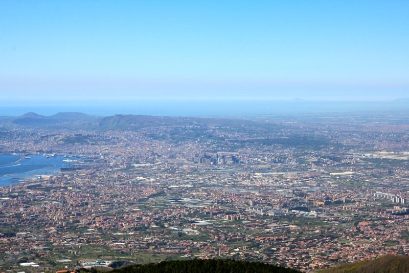 View from Mt Vesuvius