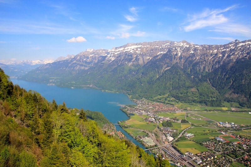 View of Interlaken from Harder Kulm