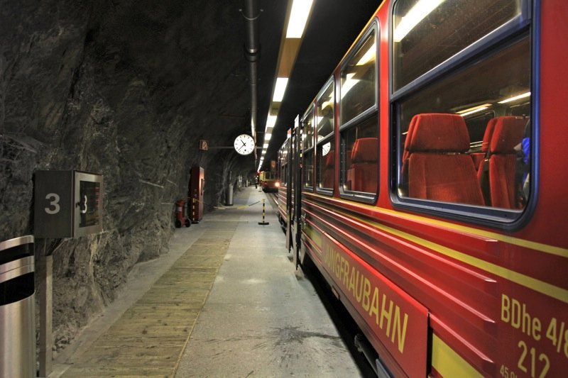 The Jungfraujoch cog train