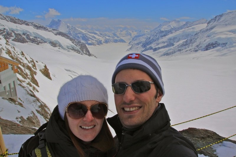 View from Summit at Jungfraujoch