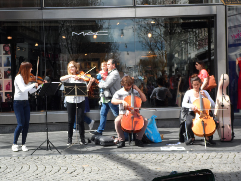 Orchestra performance in the square