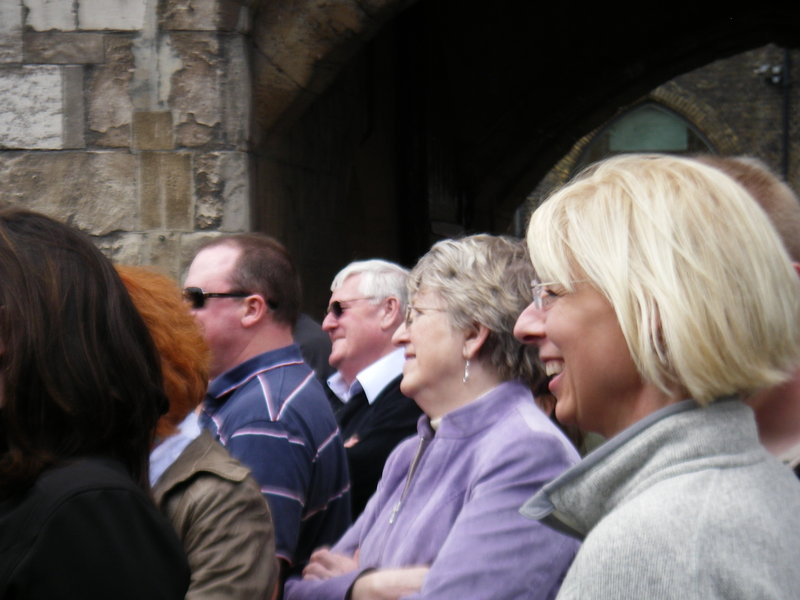 Enjoying the tour at the Tower