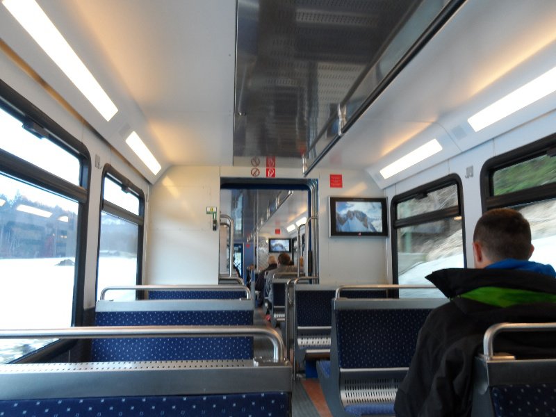 Inside the Zugspitze train