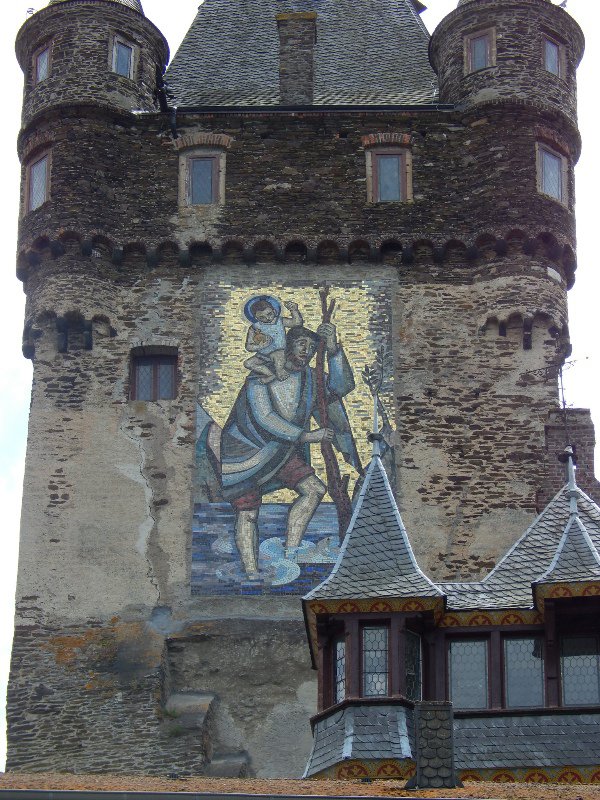 Painting on the side of the castle