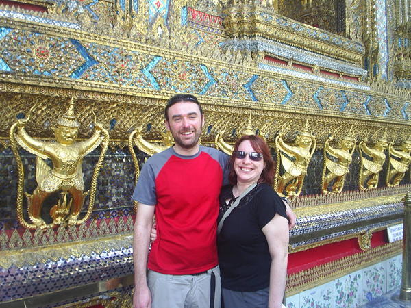 Outside the Temple of the Emerald Buddha