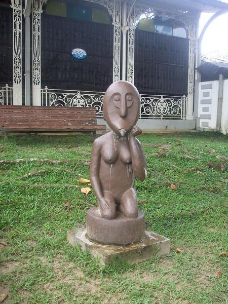 An odd statue
